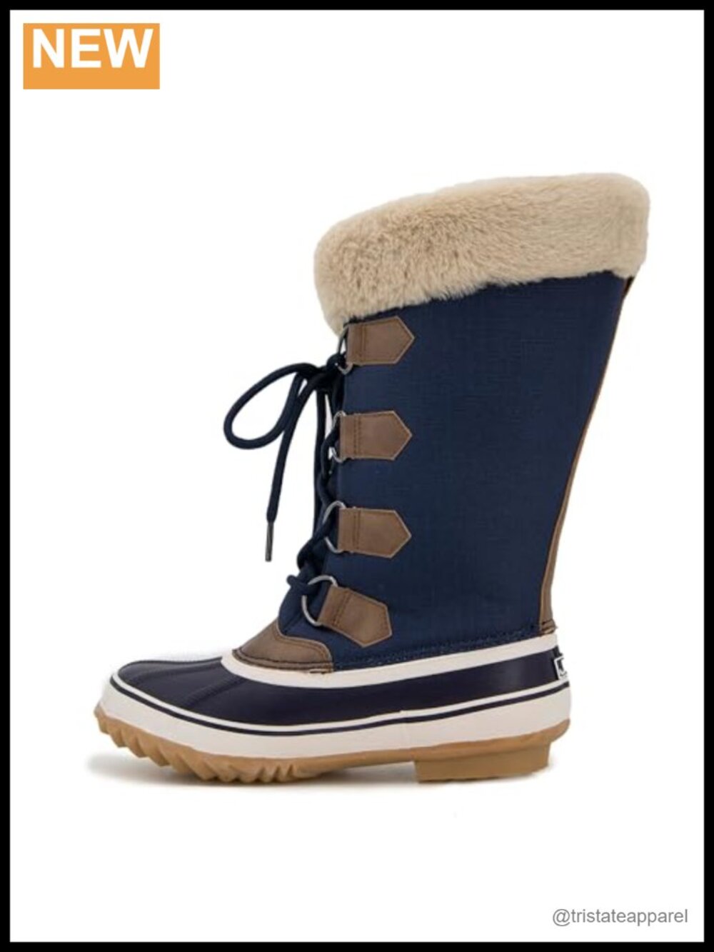 Women's Knee High Snow Boots Lace Up EVA Insoles Round Toe Winter Style
